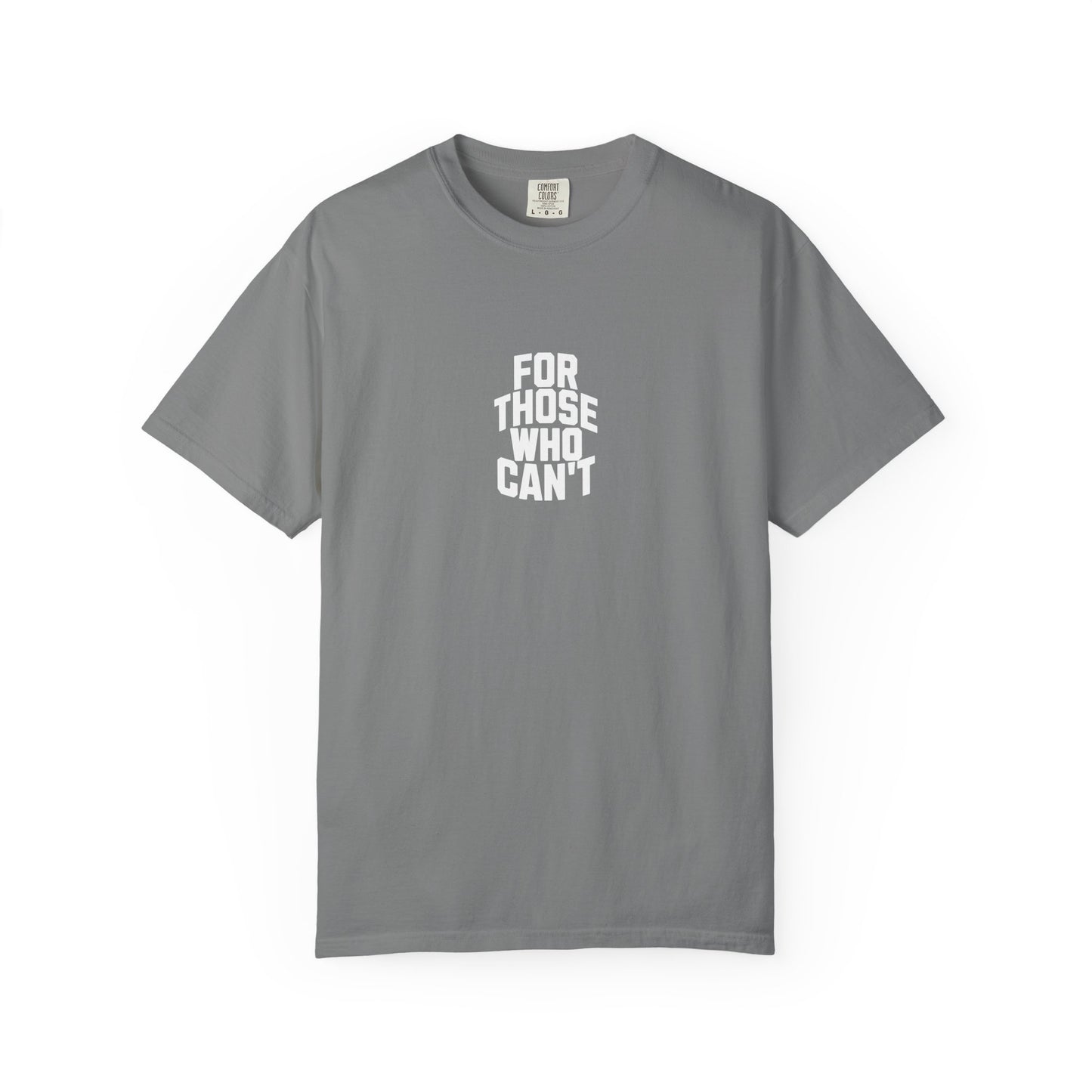 Comfort Colors Tee White Font
