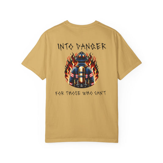 Firefighter "Into Danger" Cotton T-shirt