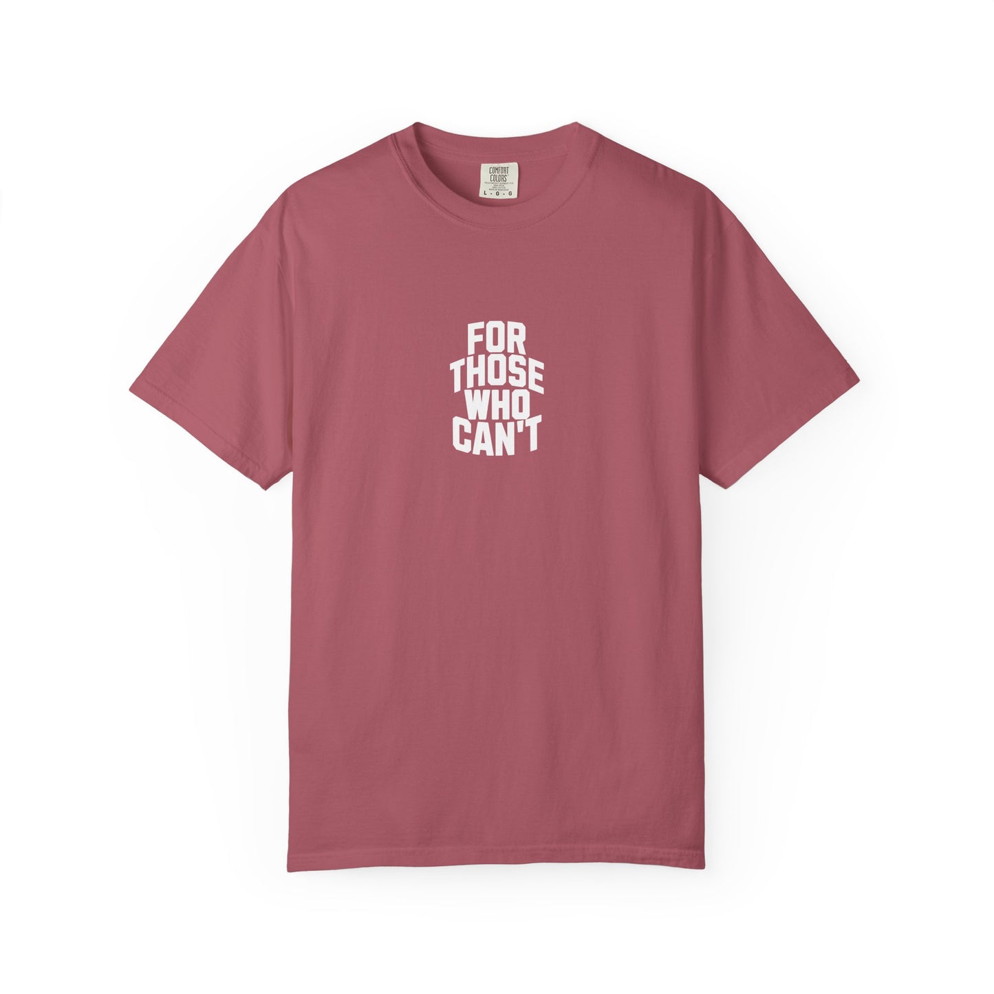 Comfort Colors Tee White Font