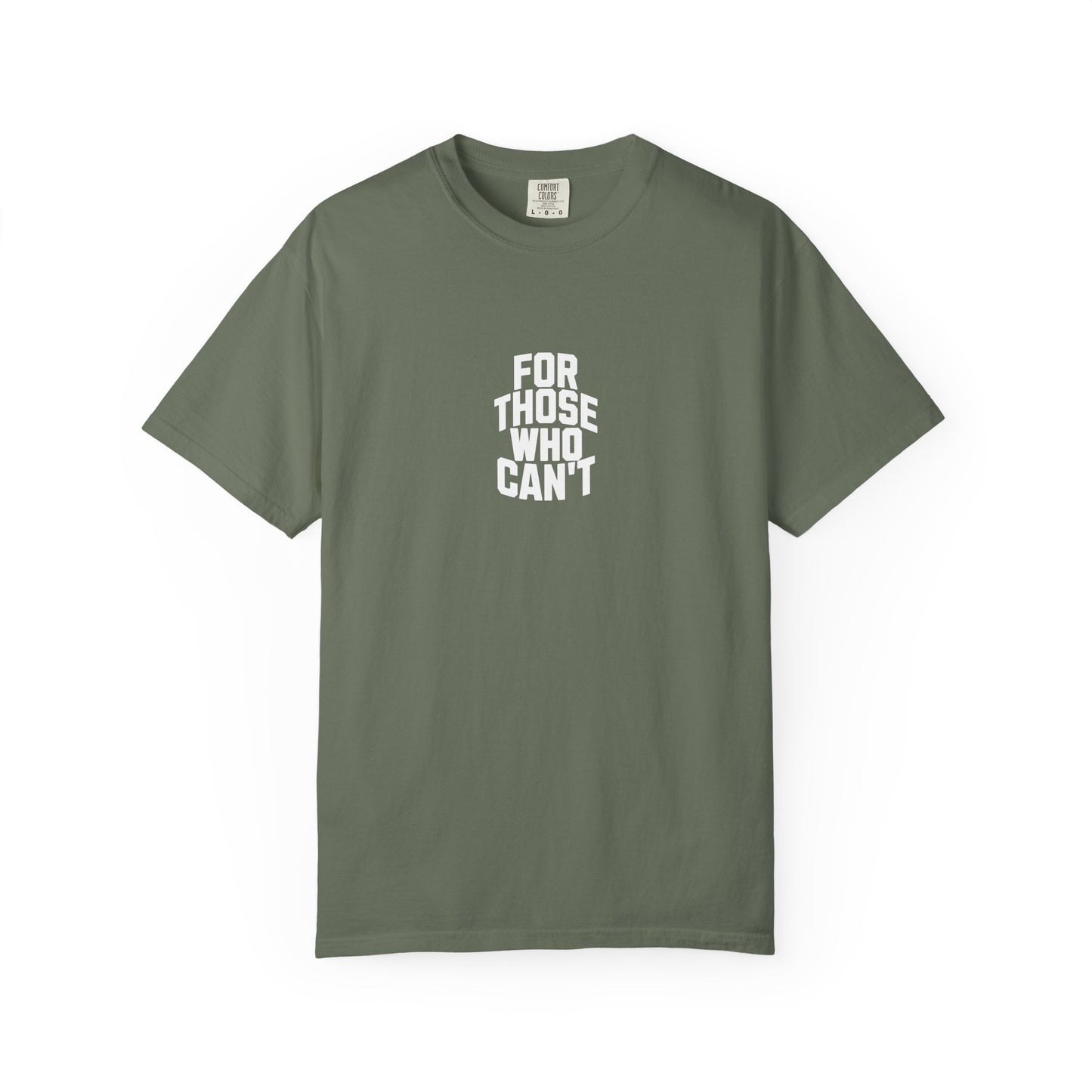 Comfort Colors Tee White Font