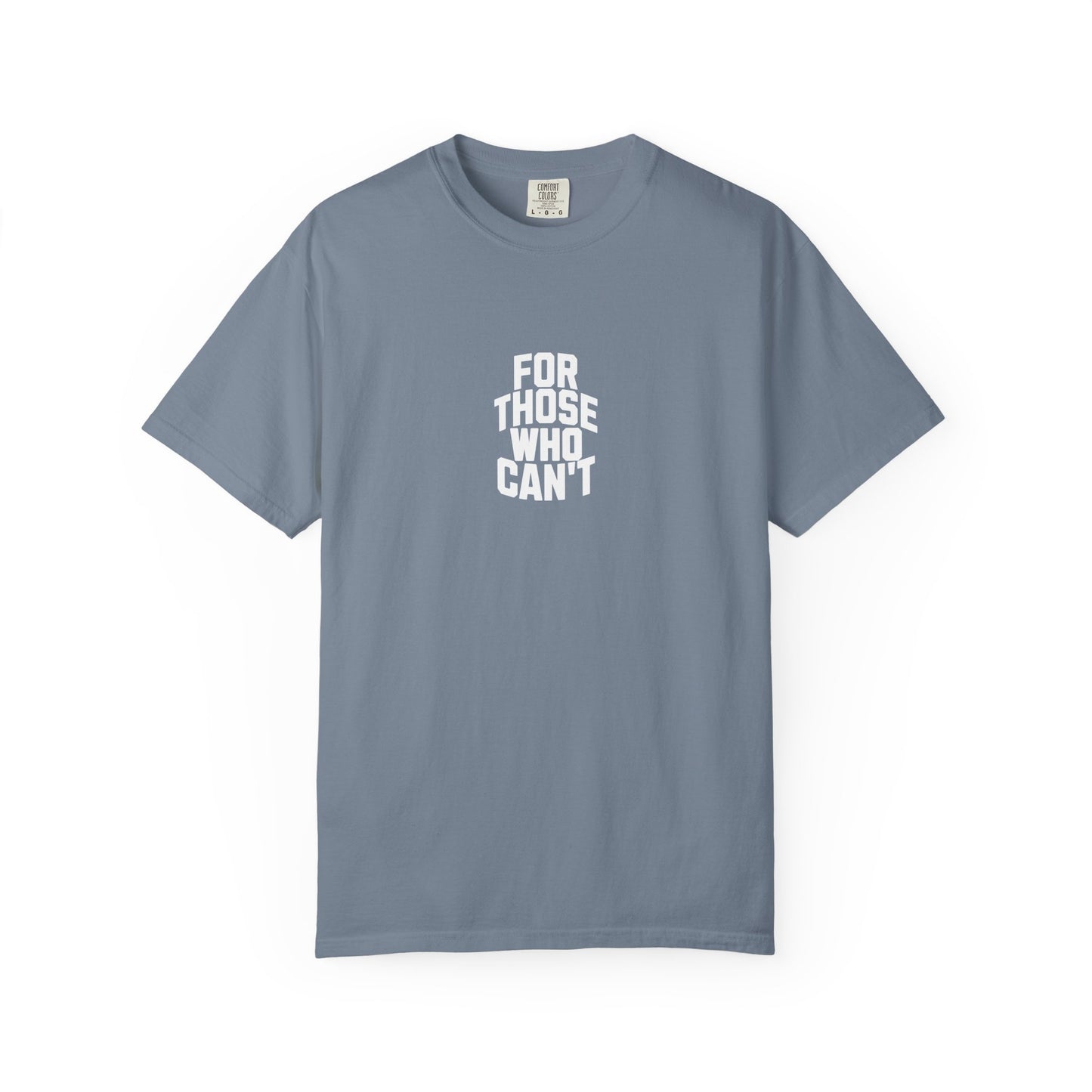 Comfort Colors Tee White Font