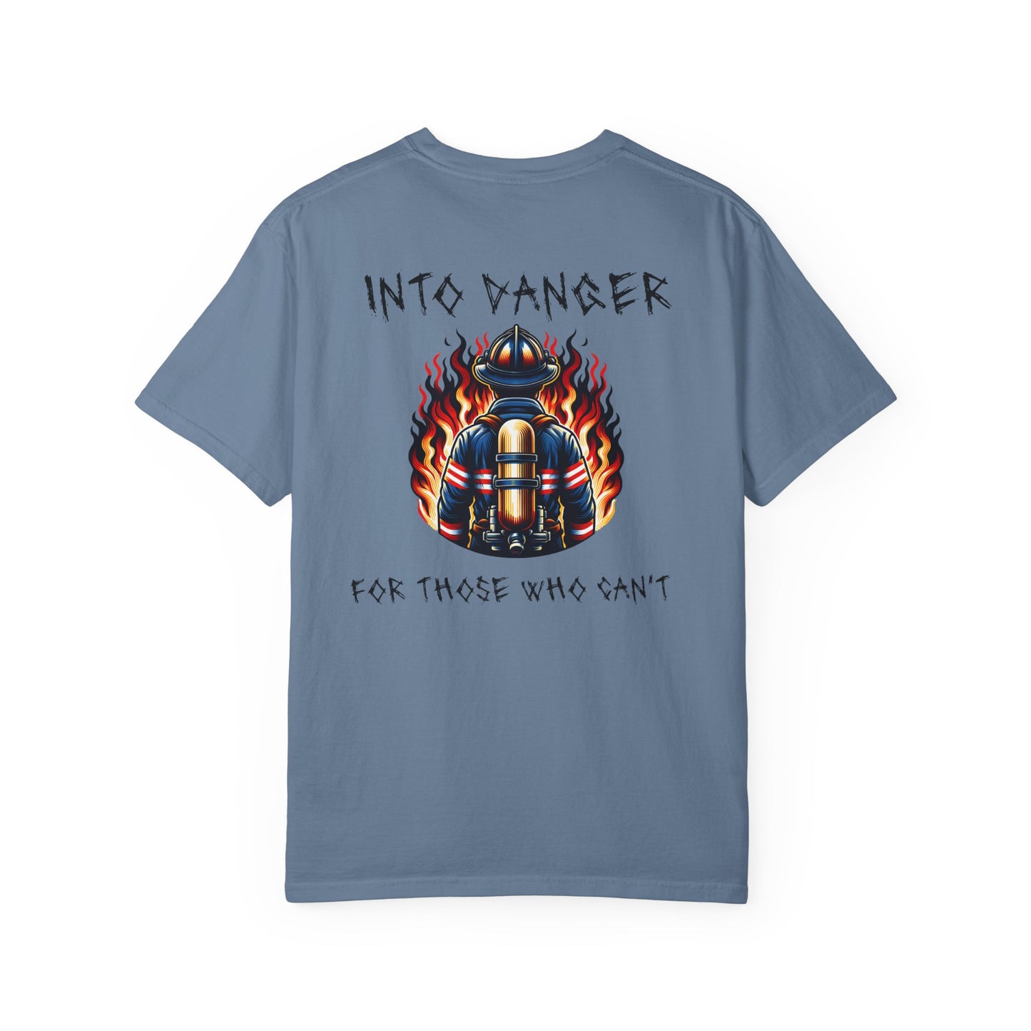 Firefighter "Into Danger" Cotton T-shirt