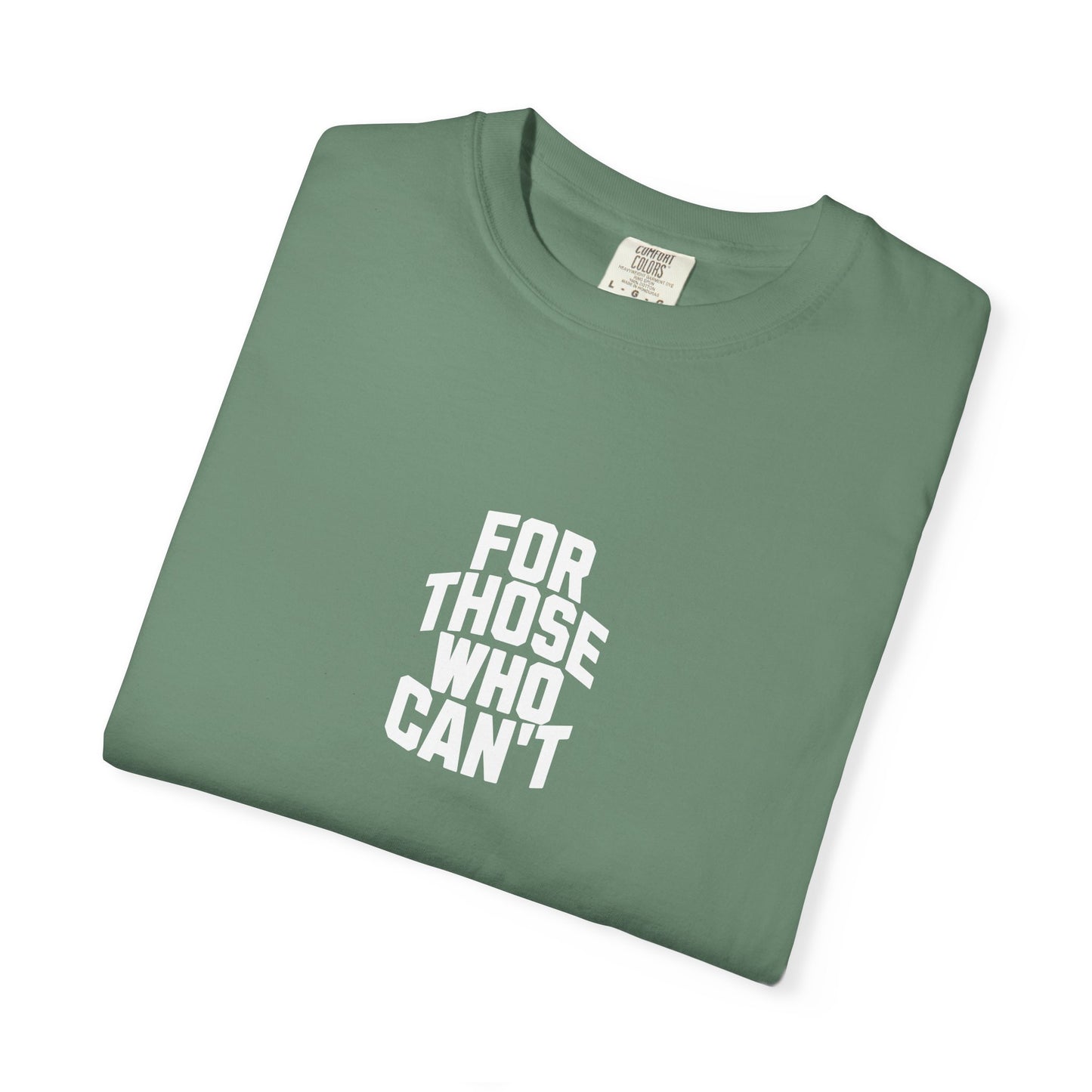 Comfort Colors Tee White Font
