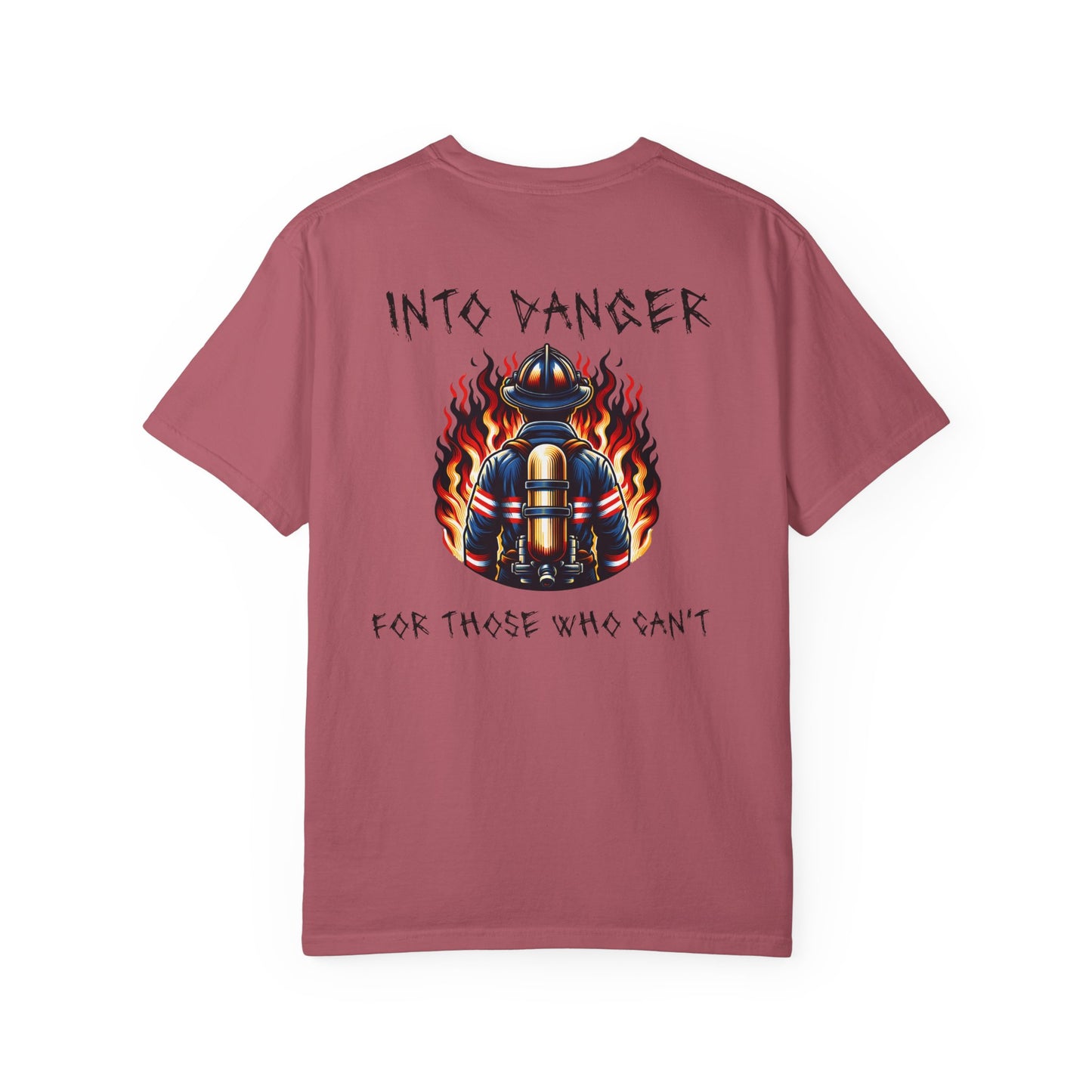 Firefighter "Into Danger" Cotton T-shirt