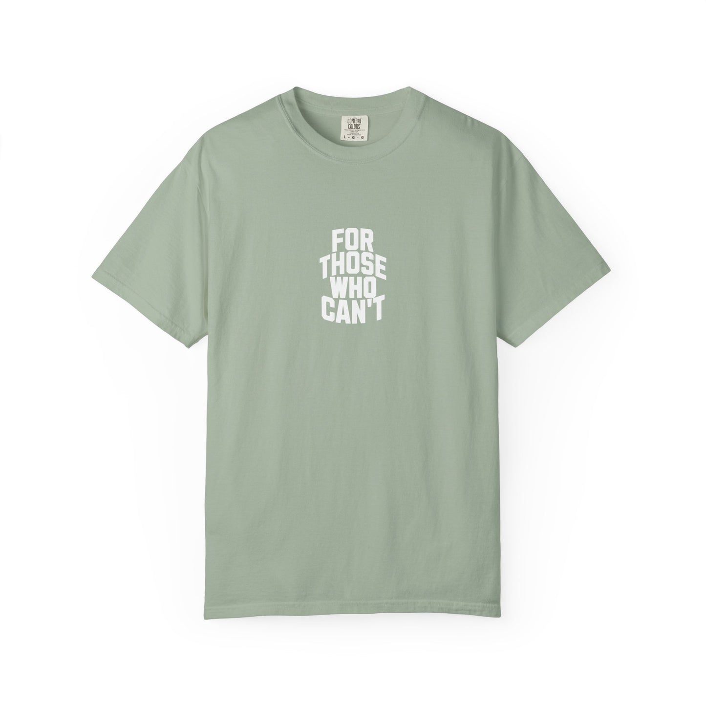Comfort Colors Tee White Font