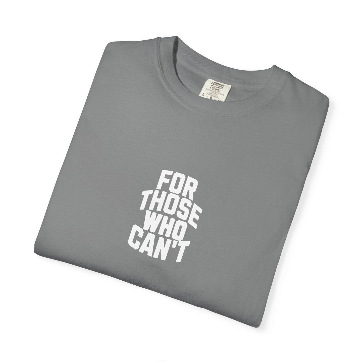 Comfort Colors Tee White Font